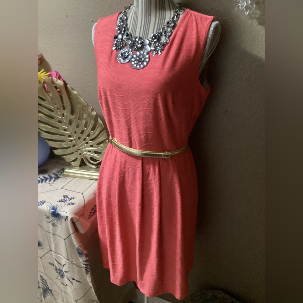 ILE New York Coral Midi Dress